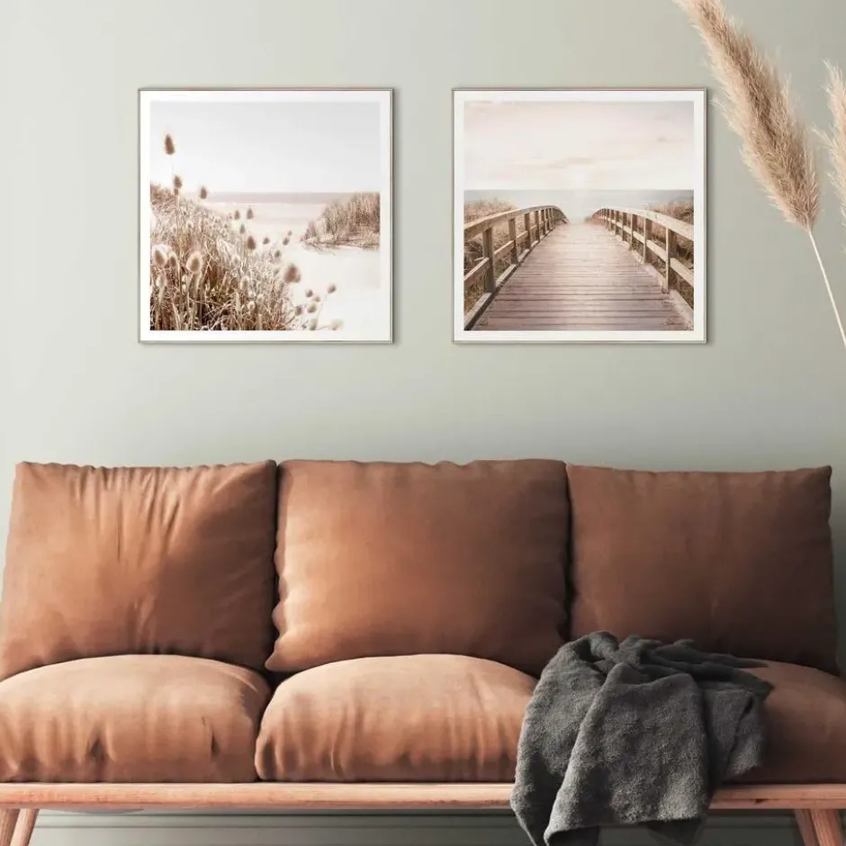 Set poster met lijst - Strand