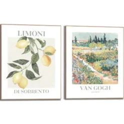 Set poster met lijst - Van Gogh - Flora