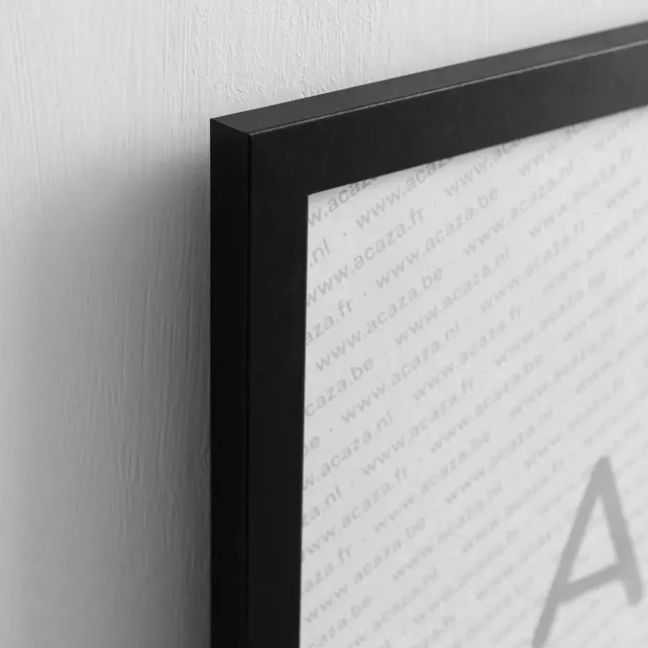 Set van 2 Fotokaders - A4 formaat - Foto Lijsten in MDF Hout - Zwart
