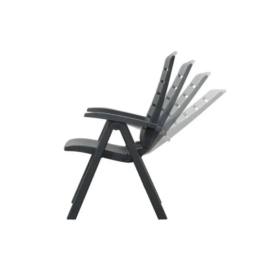 Set van 2 - Hartman Florion Recliner verstelbare tuinstoel - Royal Grey