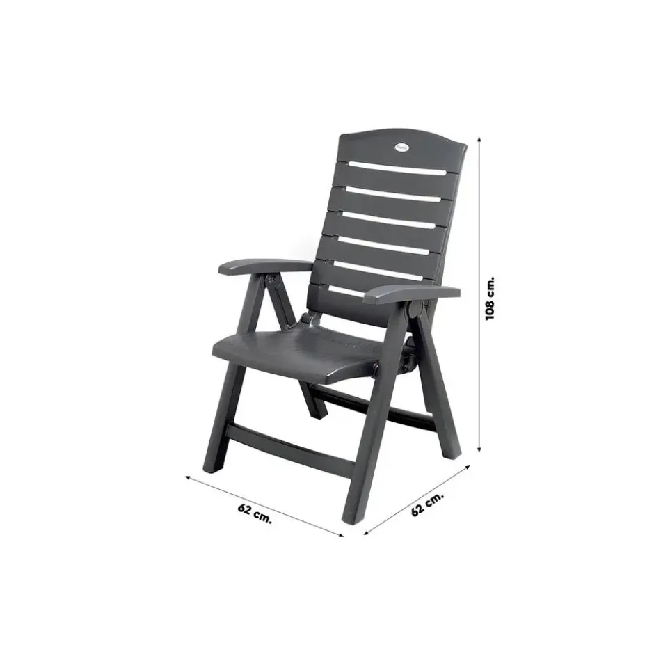 Set van 2 - Hartman Florion Recliner verstelbare tuinstoel - Royal Grey