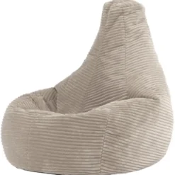 Set van 2 icon Kinderzitzakken Dalton - Corduroy Zitzak - Beige