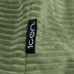 Set van 2 icon Kinderzitzakken Dalton - Corduroy Zitzak - Saliegroen
