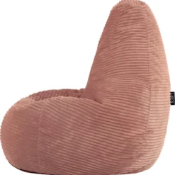 Set van 2 icon Kinderzitzakken Dalton - Corduroy Zitzak - Oud roze