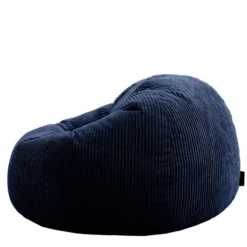 Set van 2 icon Zitzak Kingston - Corduroy Zitzak Volwassenen - Marineblauw