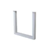 Set van 2 metalen tafelpoten U-frame wit - 8x70x72 cm - Metaal - Wit