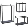 Set van 3 wandboxes vintage black