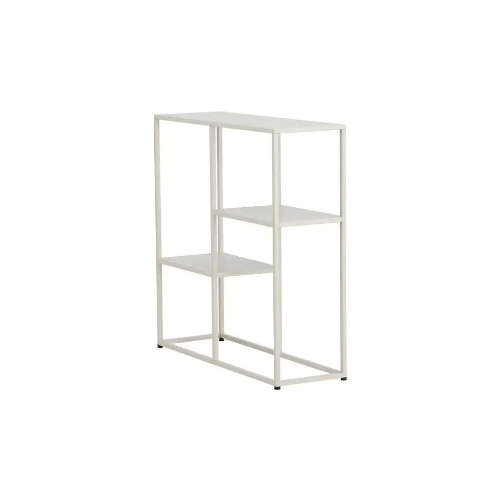 Sidetable Beige Metaal - 80x26x80cm - Staal
