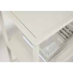 Sidetable Beige Metaal - 80x26x80cm - Staal