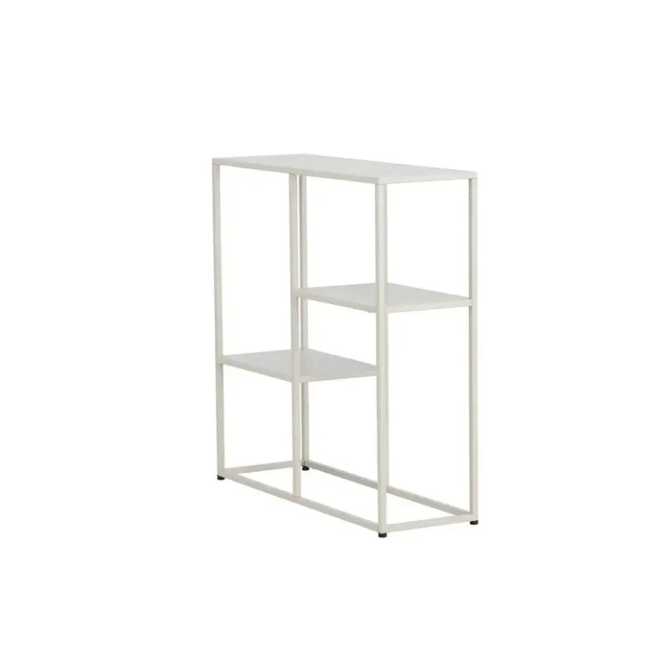 Sidetable Beige Metaal - 80x26x80cm - Staal