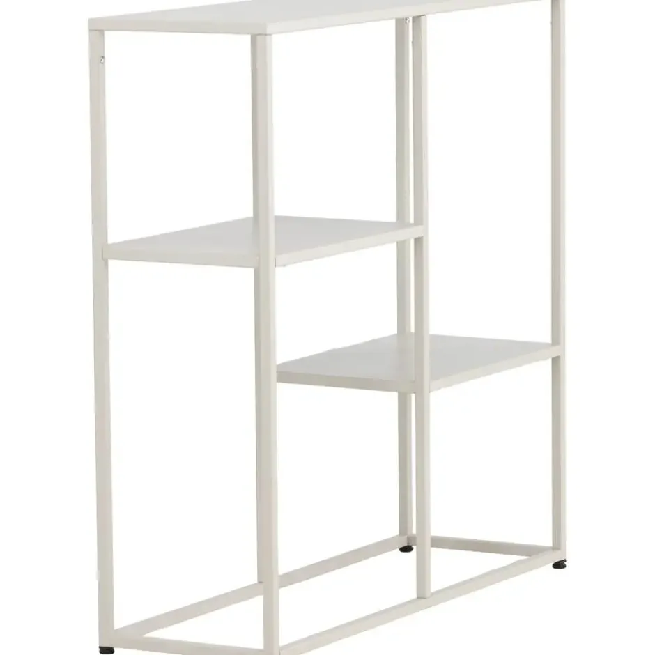 Sidetable Beige Metaal - 80x26x80cm - Staal