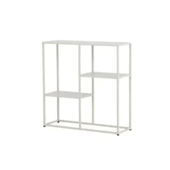 Sidetable Beige Metaal - 80x26x80cm - Staal