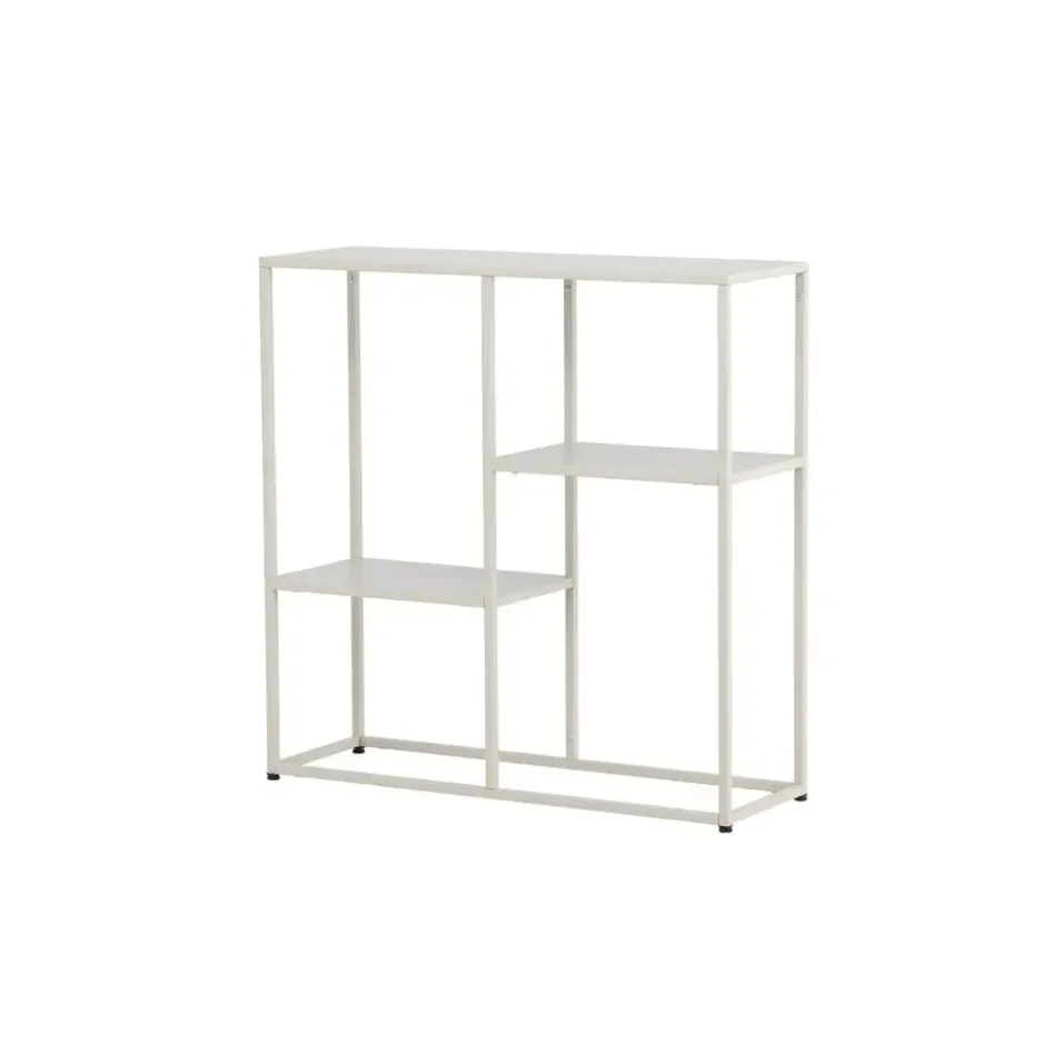 Sidetable Beige Metaal - 80x26x80cm - Staal