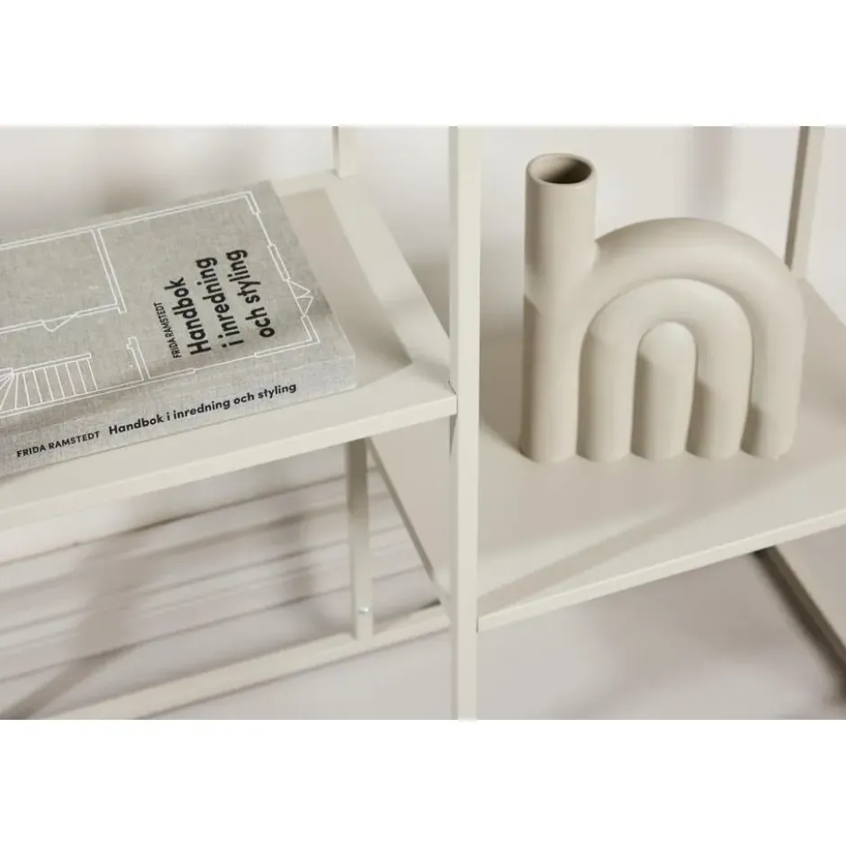 Sidetable Beige Metaal - 80x26x80cm - Staal