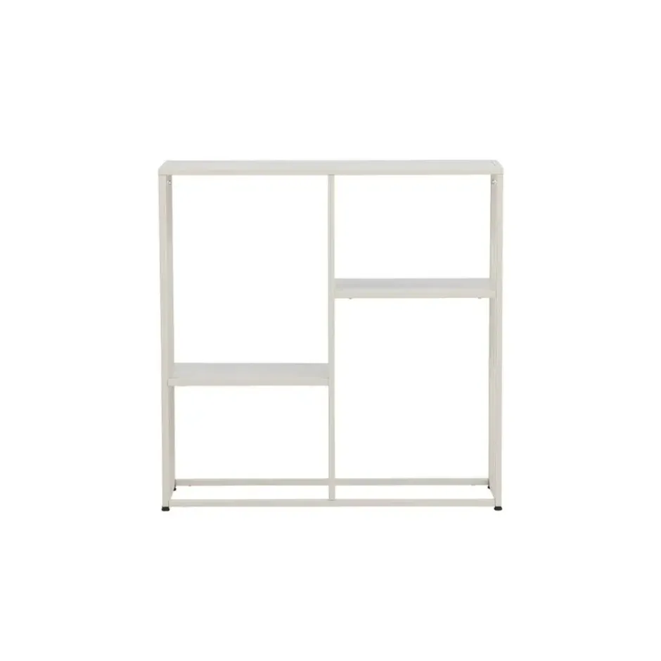 Sidetable Beige Metaal - 80x26x80cm - Staal