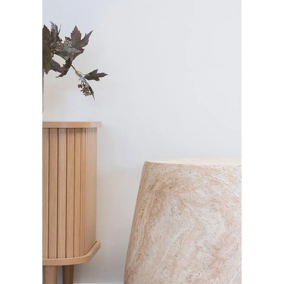 Sidetable Fiberclay Naturel - 47,5x47,5x41cm - Bonn