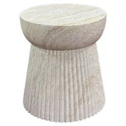 Sidetable Fiberclay Naturel - 37x37x43cm - Bonn