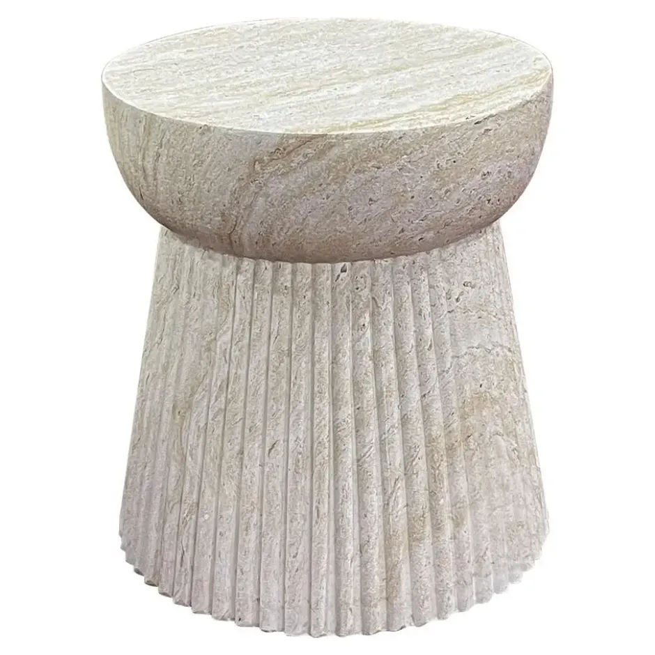 Sidetable Fiberclay Naturel - 37x37x43cm - Bonn