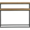 Sidetable Luuk naturel/zwart - 79x100x30 cm