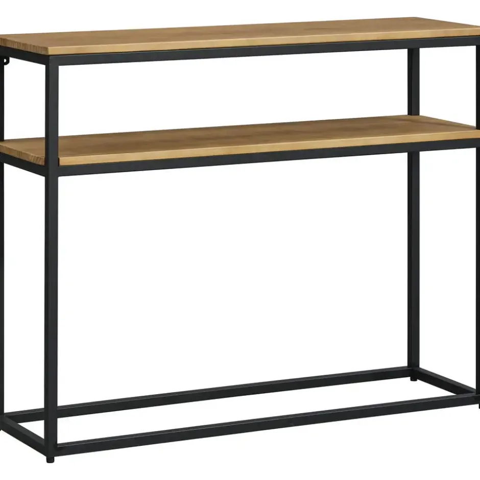 Sidetable Luuk naturel/zwart - 79x100x30 cm