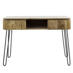 Sidetable Maria mangohout 2 lades - 40x110x77 cm - Mangohout - Bruin