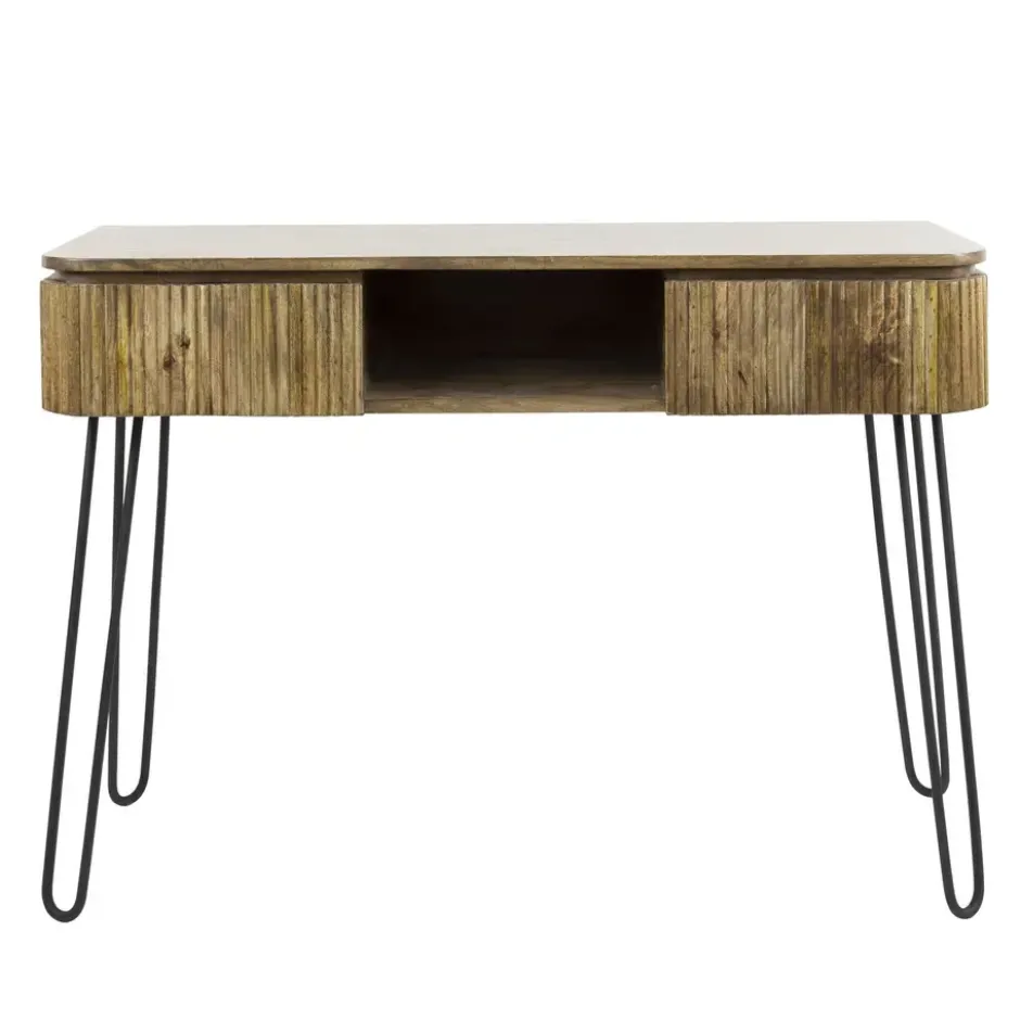 Sidetable Maria mangohout 2 lades - 40x110x77 cm - Mangohout - Bruin