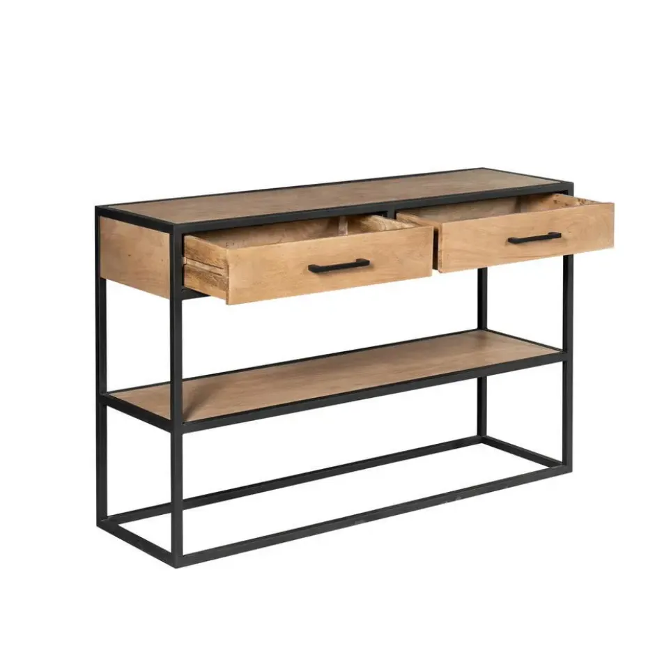 Sidetable Naturel Hout - 120x35x76cm - Dakota