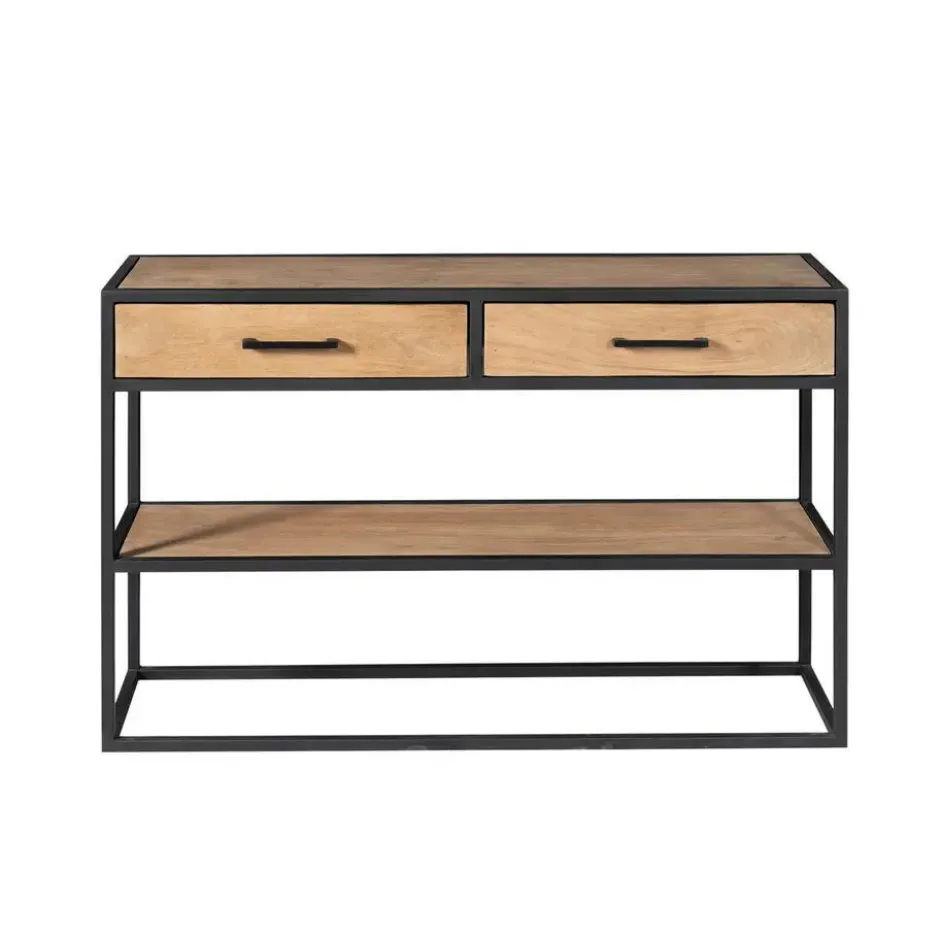 Sidetable Naturel Hout - 120x35x76cm - Dakota