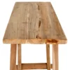 Sidetable Teakhout Naturel - 90x30x80cm - Landelijke Stijl