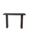 Sidetable Zwart - Mangohout - 113x44x76cm - Tafel Rumi