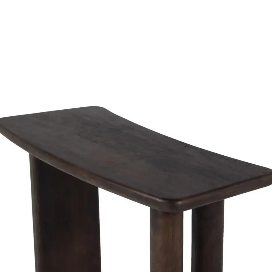 Sidetable Zwart - Mangohout - 113x44x76cm - Tafel Rumi