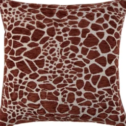 Sierkussen Giraffe - bruin - 45x45 cm
