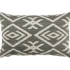 Sierkussen Joep - antraciet/off-white - 35x55 cm
