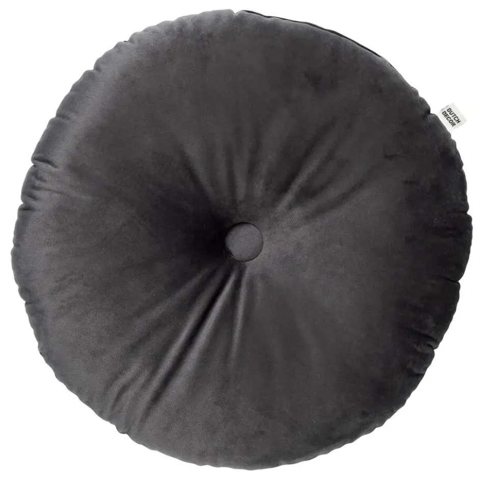 Sierkussen Olly - Charcoal Gray - Ø38 cm