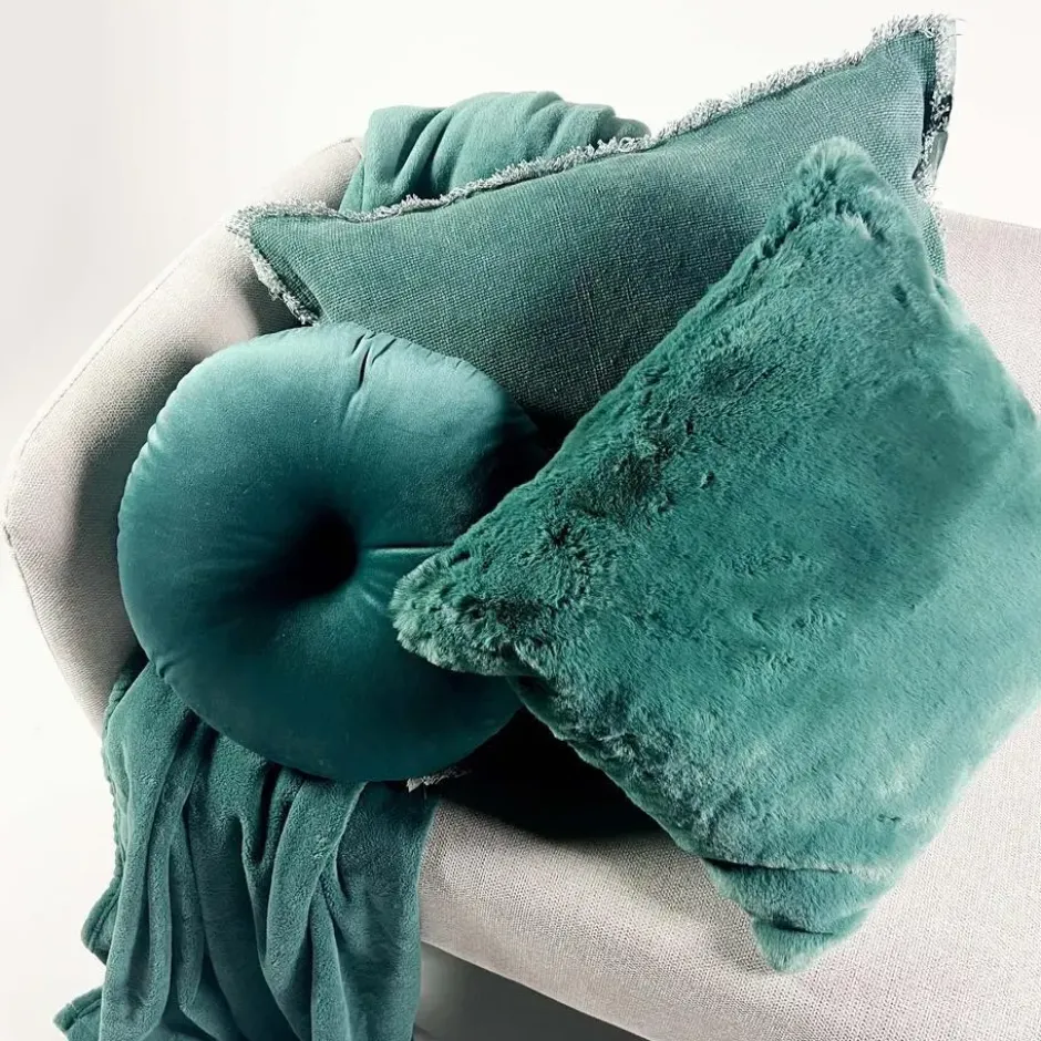 Sierkussen Olly - Sagebrush Green - Ø38 cm