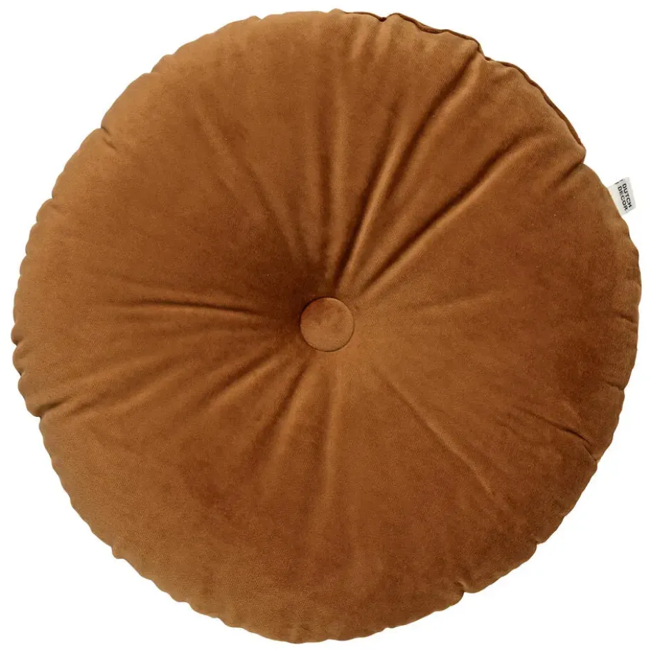 Sierkussen Olly - Tobacco Brown - Ø38 cm