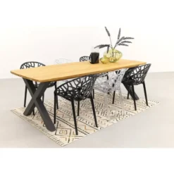 Siesta Crystal stapelbare stoel - Black Transparant