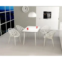Siesta Crystal stapelbare tuinstoel - Wit