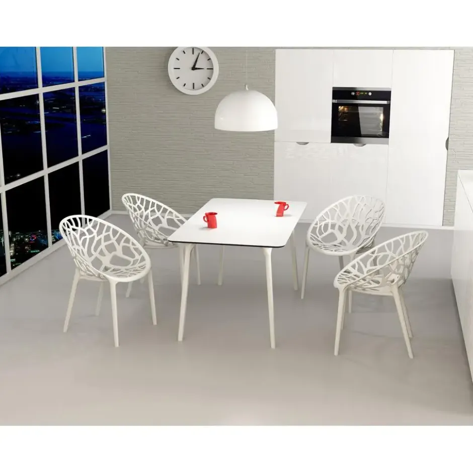 Siesta Crystal stapelbare tuinstoel - Wit