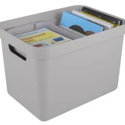 Sigma home opbergbox 18L grijs
