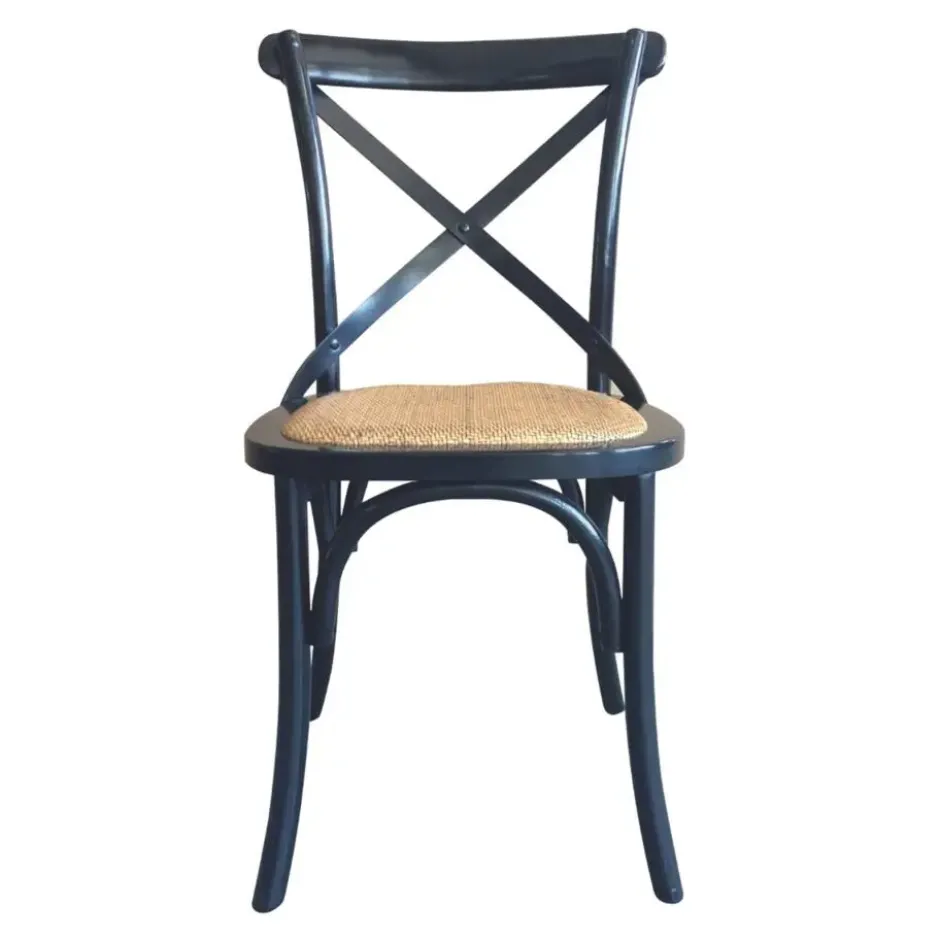 Signature - BISTROT Set van 6 Eetkamerstoel - Zwart - 61x89x51 cm