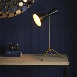 Signature - FRANCOIS Bureaulamp - Zwart - 40x31x70 cm