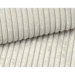 Slaapbank AMELIA - 267 cmx167 cm - Beige Fluweel Stof Linker hoek