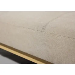 Slaapbank Beige Linnen - 180x87x80cm - Bodil