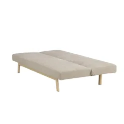 Slaapbank Beige Linnen - 180x87x80cm - Bodil