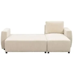 Slaapbank Novara - ecru - 85x230x155 cm