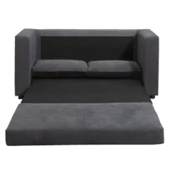 Slaapbank Sirena - antraciet - 72x139x69 cm