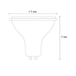 Smart GU10 dimbare LED lamp AR70 6W 520 lm 2200 - 6500K