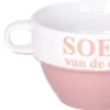 Soepkommen - Soep van de dag - oud roze - Stapelbaar