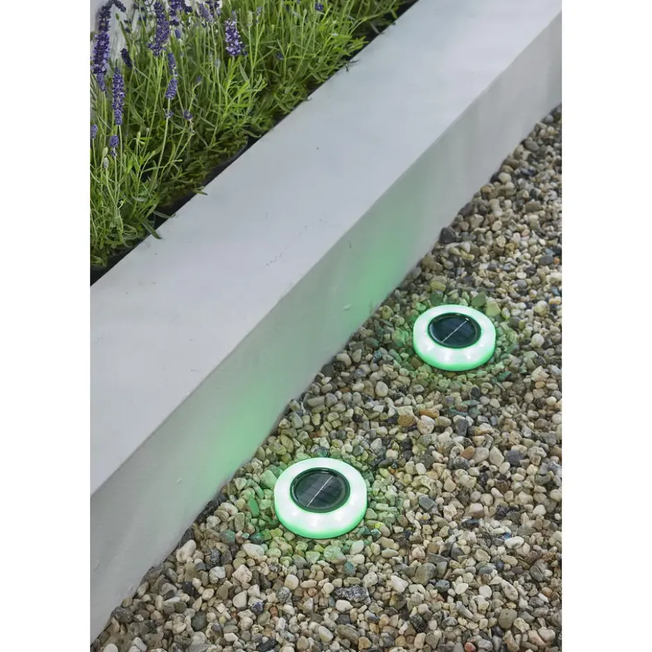 Solar decklights multicolor set van 3 x 2